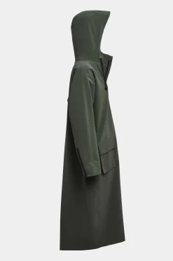 STUTTERHEIM Dames Uitverkoop-Sandviken Lange Matte Regenjas Met Rits