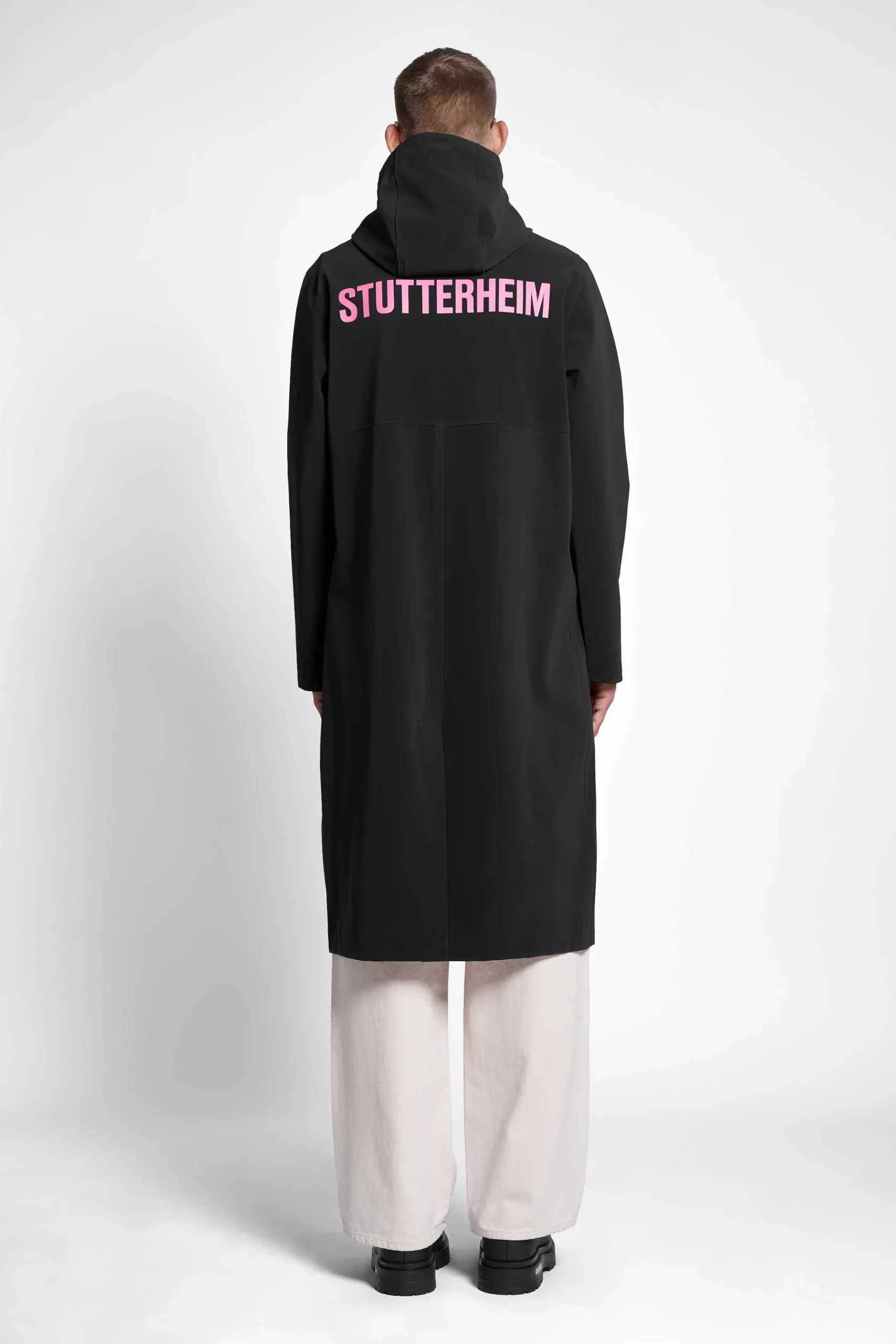 STUTTERHEIM Heren Uitverkoop-Stockholm Lange Regenjas Met Matte Print