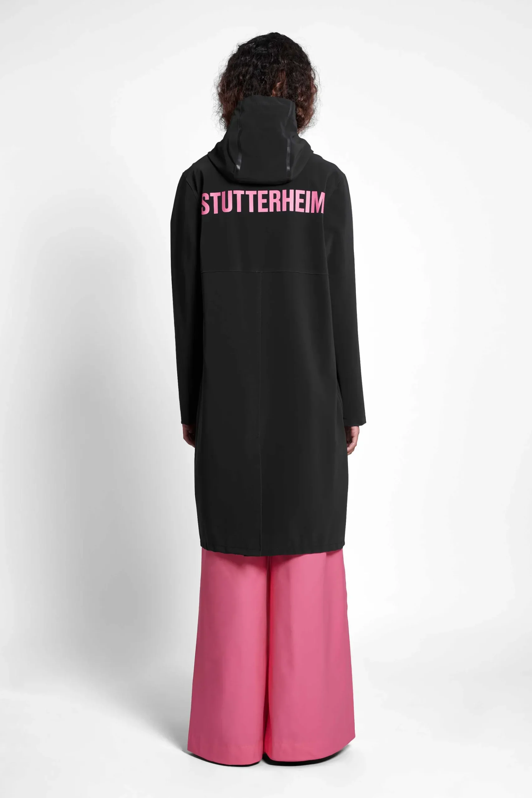 STUTTERHEIM Heren Uitverkoop-Stockholm Lange Regenjas Met Matte Print
